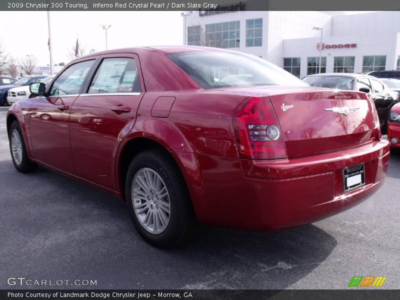 Inferno Red Crystal Pearl / Dark Slate Gray 2009 Chrysler 300 Touring