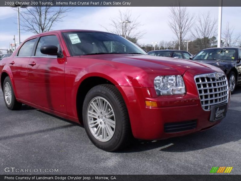 Inferno Red Crystal Pearl / Dark Slate Gray 2009 Chrysler 300 Touring