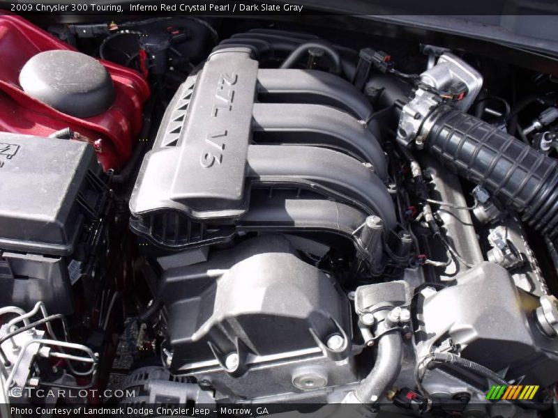 Inferno Red Crystal Pearl / Dark Slate Gray 2009 Chrysler 300 Touring