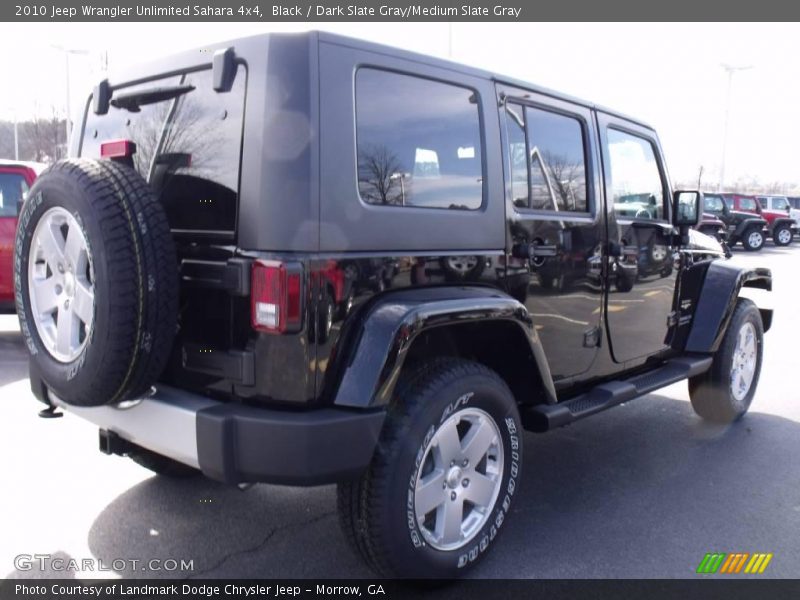 Black / Dark Slate Gray/Medium Slate Gray 2010 Jeep Wrangler Unlimited Sahara 4x4