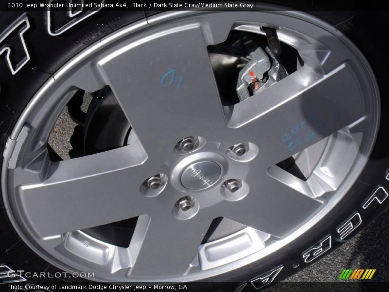 Black / Dark Slate Gray/Medium Slate Gray 2010 Jeep Wrangler Unlimited Sahara 4x4