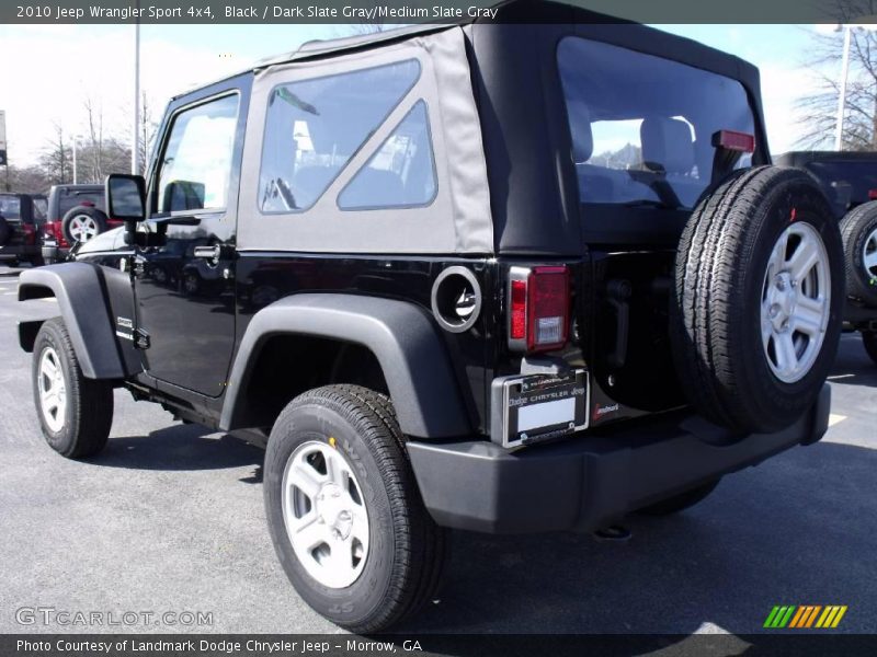 Black / Dark Slate Gray/Medium Slate Gray 2010 Jeep Wrangler Sport 4x4