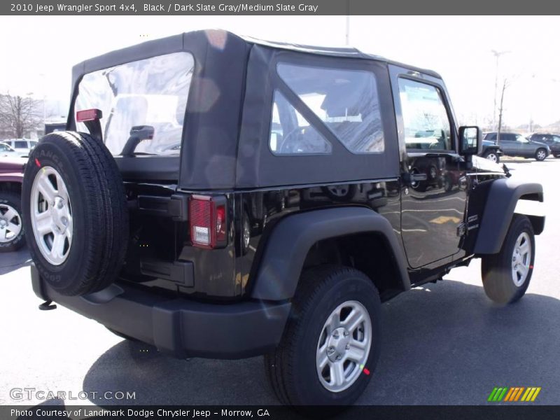 Black / Dark Slate Gray/Medium Slate Gray 2010 Jeep Wrangler Sport 4x4