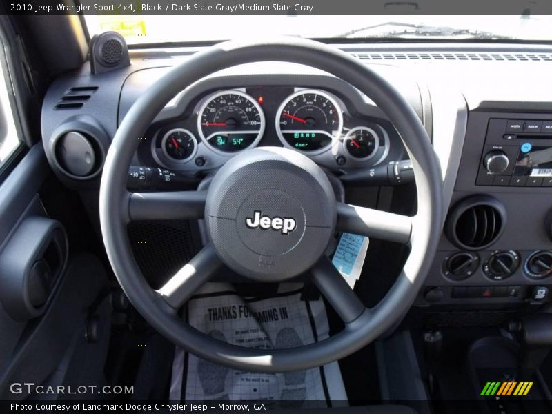 Black / Dark Slate Gray/Medium Slate Gray 2010 Jeep Wrangler Sport 4x4