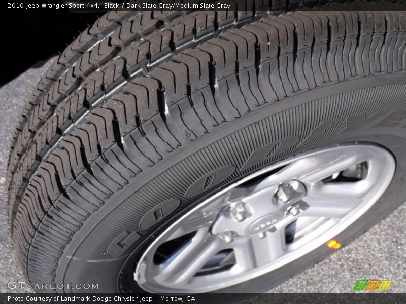 Black / Dark Slate Gray/Medium Slate Gray 2010 Jeep Wrangler Sport 4x4