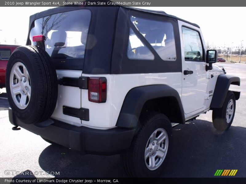 Stone White / Dark Slate Gray/Medium Slate Gray 2010 Jeep Wrangler Sport 4x4