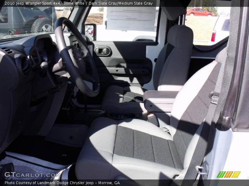 Stone White / Dark Slate Gray/Medium Slate Gray 2010 Jeep Wrangler Sport 4x4