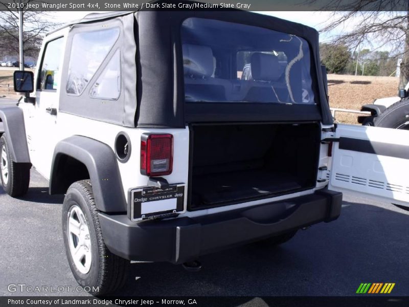 Stone White / Dark Slate Gray/Medium Slate Gray 2010 Jeep Wrangler Sport 4x4