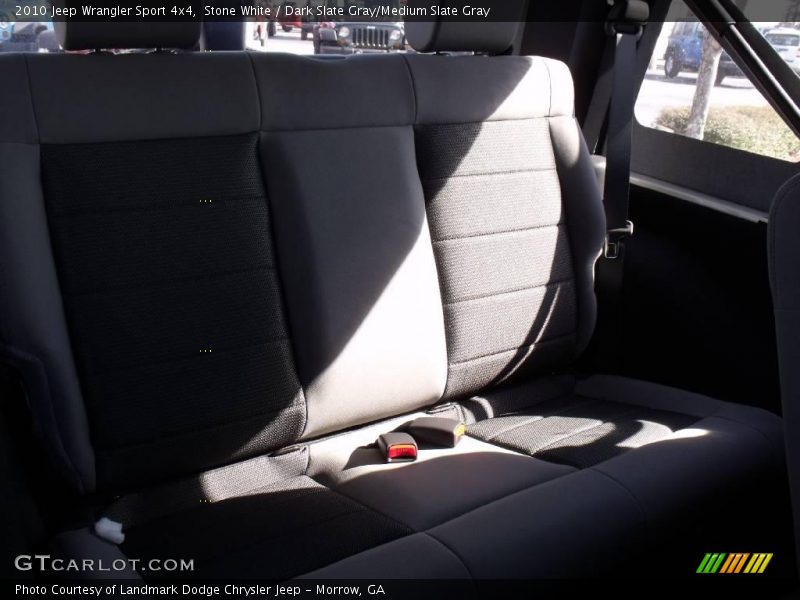 Stone White / Dark Slate Gray/Medium Slate Gray 2010 Jeep Wrangler Sport 4x4