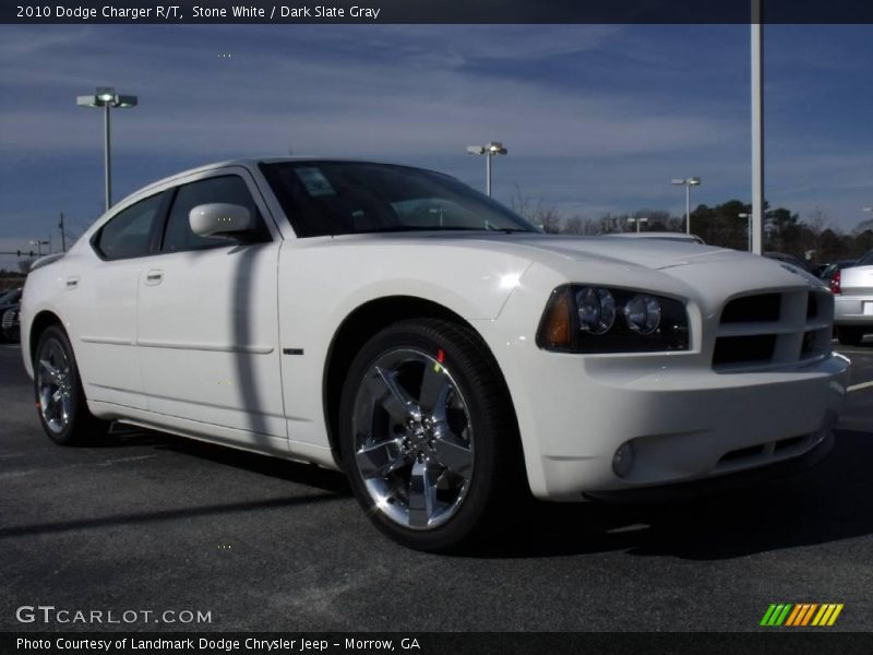 Stone White / Dark Slate Gray 2010 Dodge Charger R/T