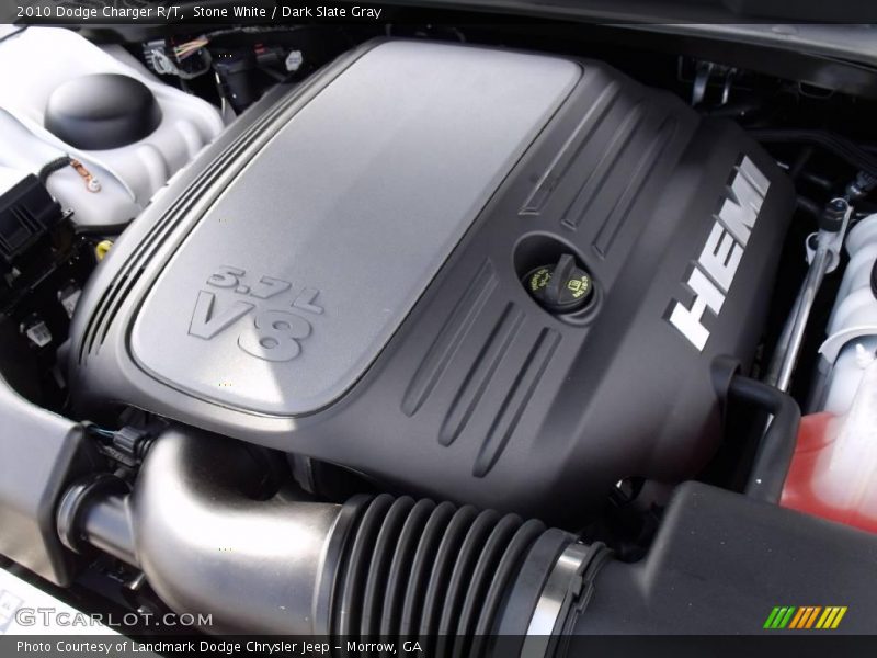 Stone White / Dark Slate Gray 2010 Dodge Charger R/T