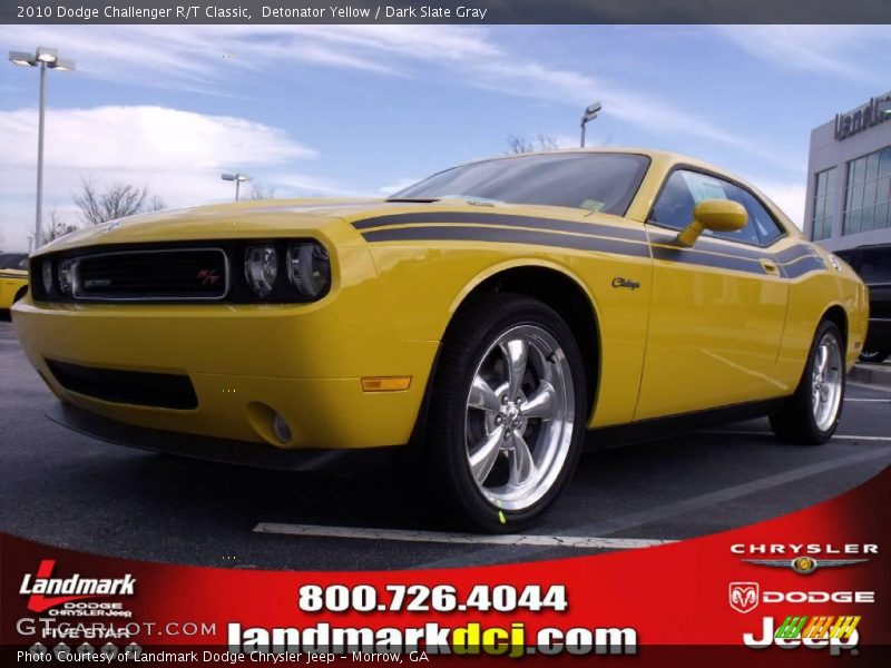 Detonator Yellow / Dark Slate Gray 2010 Dodge Challenger R/T Classic