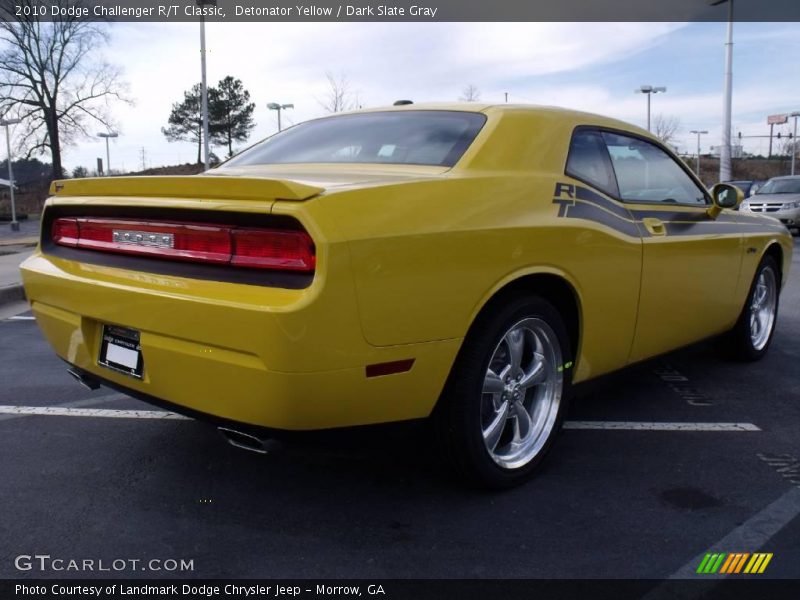 Detonator Yellow / Dark Slate Gray 2010 Dodge Challenger R/T Classic