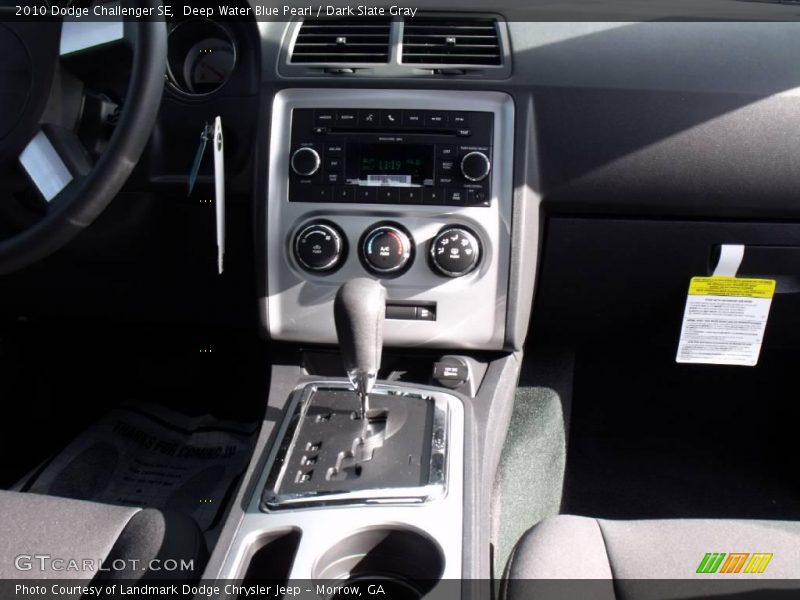 Deep Water Blue Pearl / Dark Slate Gray 2010 Dodge Challenger SE