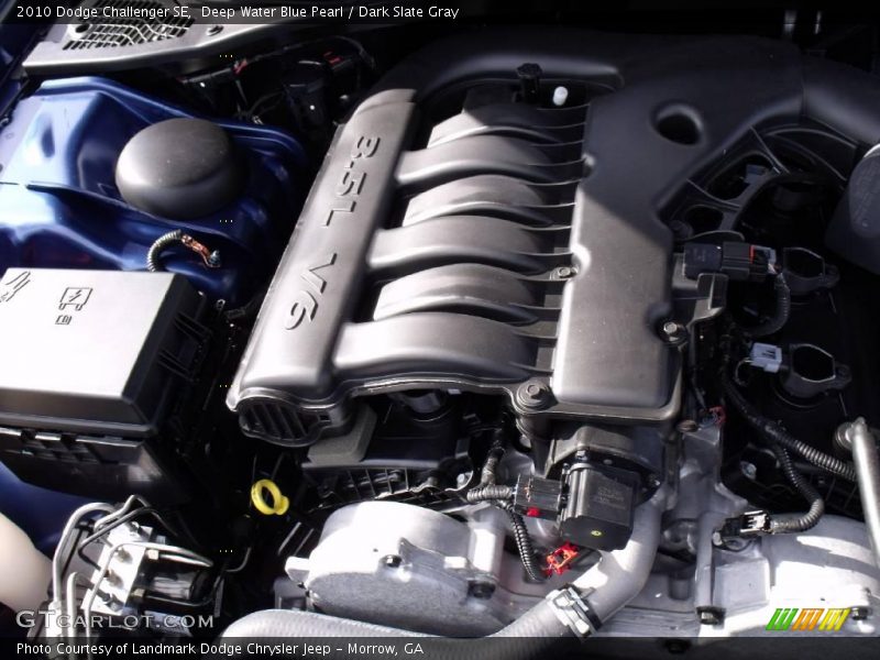 Deep Water Blue Pearl / Dark Slate Gray 2010 Dodge Challenger SE