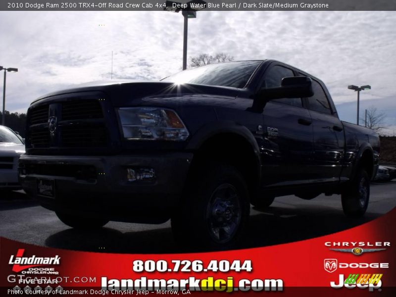 Deep Water Blue Pearl / Dark Slate/Medium Graystone 2010 Dodge Ram 2500 TRX4-Off Road Crew Cab 4x4