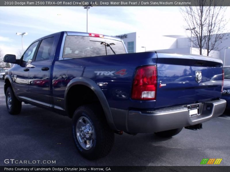 Deep Water Blue Pearl / Dark Slate/Medium Graystone 2010 Dodge Ram 2500 TRX4-Off Road Crew Cab 4x4