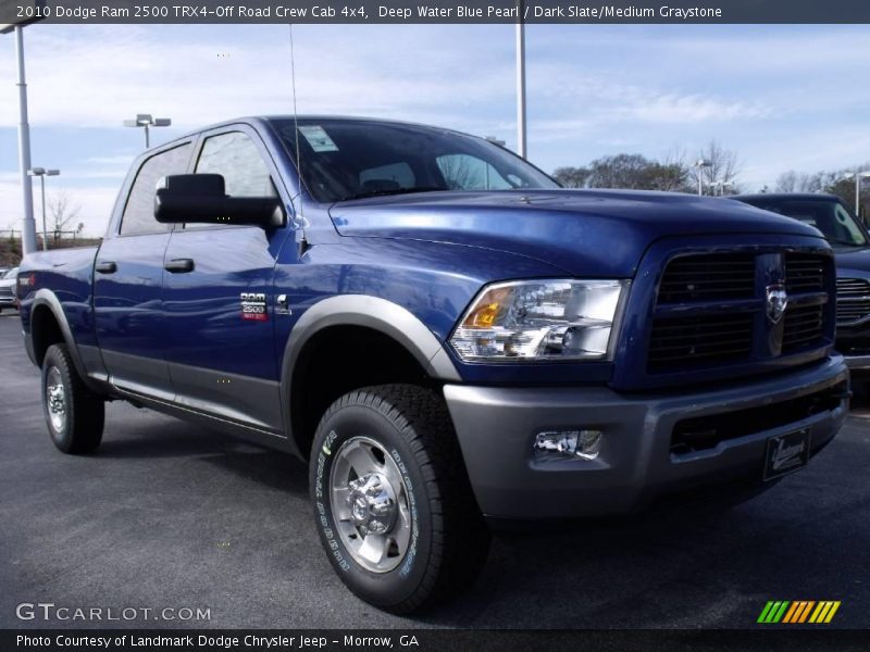 Deep Water Blue Pearl / Dark Slate/Medium Graystone 2010 Dodge Ram 2500 TRX4-Off Road Crew Cab 4x4