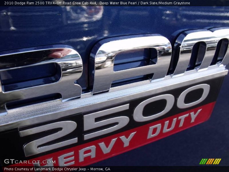 Deep Water Blue Pearl / Dark Slate/Medium Graystone 2010 Dodge Ram 2500 TRX4-Off Road Crew Cab 4x4