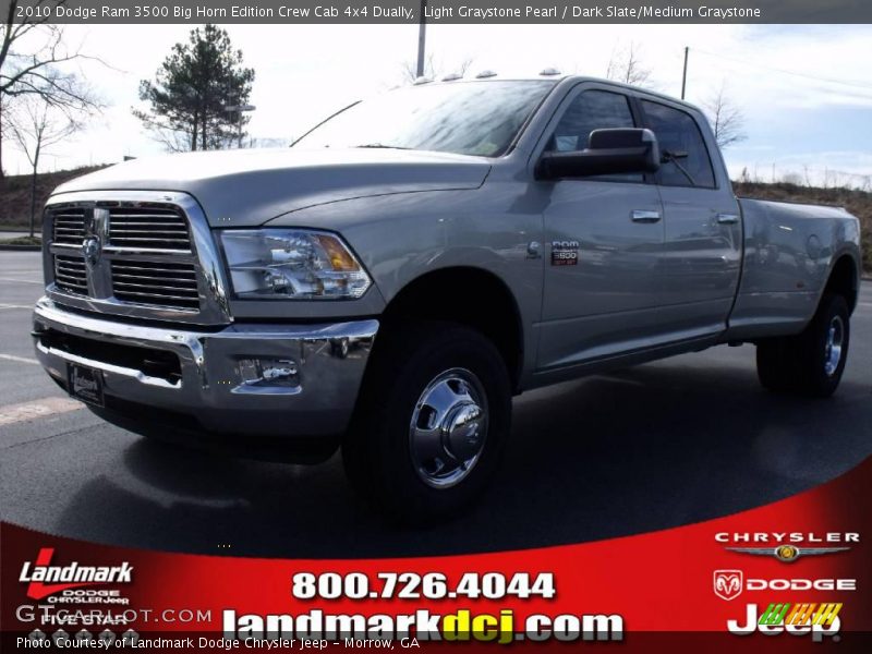 Light Graystone Pearl / Dark Slate/Medium Graystone 2010 Dodge Ram 3500 Big Horn Edition Crew Cab 4x4 Dually