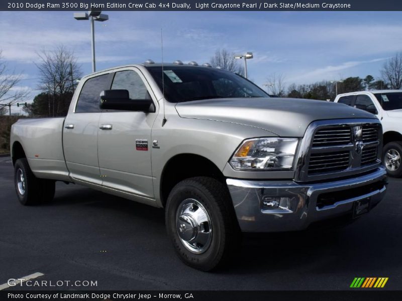 Light Graystone Pearl / Dark Slate/Medium Graystone 2010 Dodge Ram 3500 Big Horn Edition Crew Cab 4x4 Dually