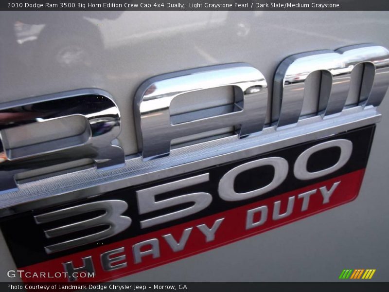 Light Graystone Pearl / Dark Slate/Medium Graystone 2010 Dodge Ram 3500 Big Horn Edition Crew Cab 4x4 Dually