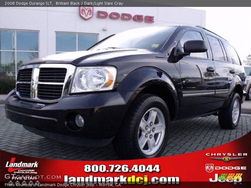 Brilliant Black / Dark/Light Slate Gray 2008 Dodge Durango SLT