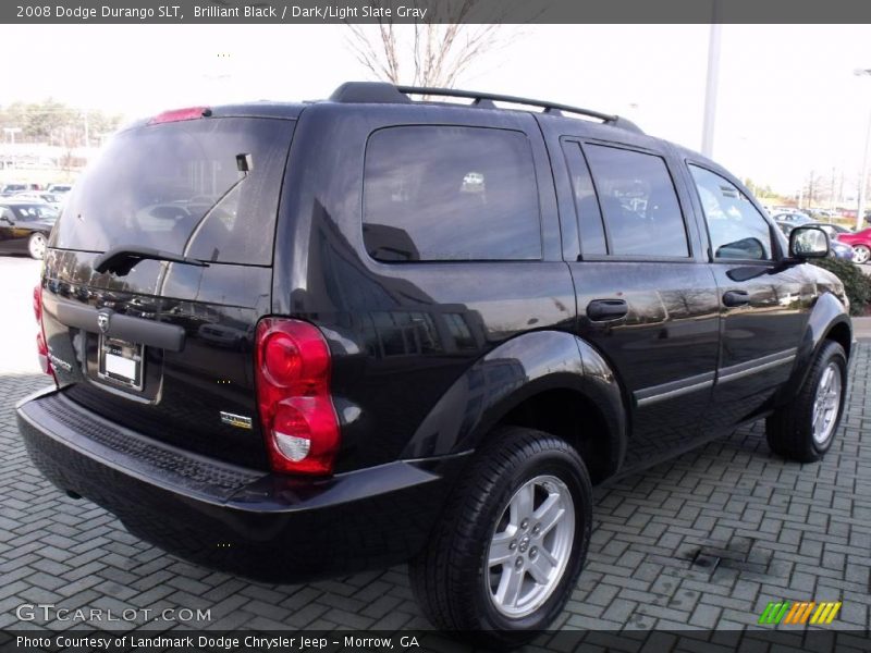 Brilliant Black / Dark/Light Slate Gray 2008 Dodge Durango SLT