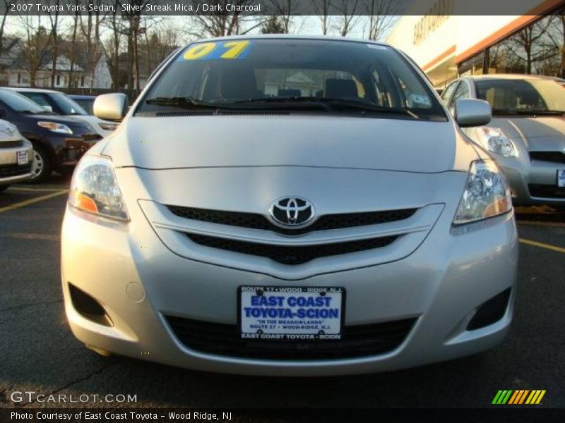Silver Streak Mica / Dark Charcoal 2007 Toyota Yaris Sedan