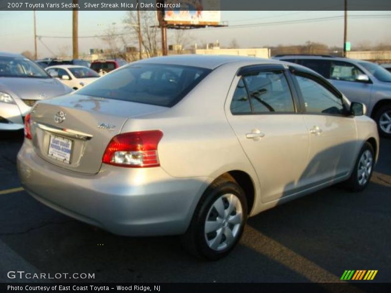 Silver Streak Mica / Dark Charcoal 2007 Toyota Yaris Sedan
