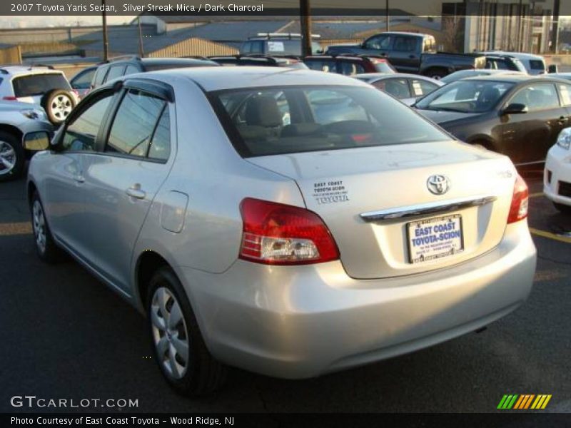 Silver Streak Mica / Dark Charcoal 2007 Toyota Yaris Sedan