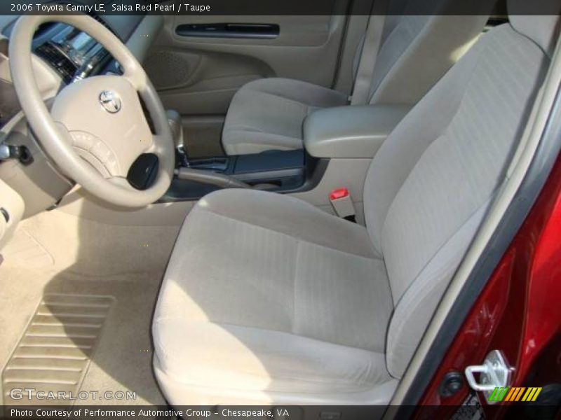 Salsa Red Pearl / Taupe 2006 Toyota Camry LE