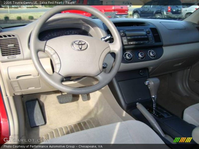 Salsa Red Pearl / Taupe 2006 Toyota Camry LE