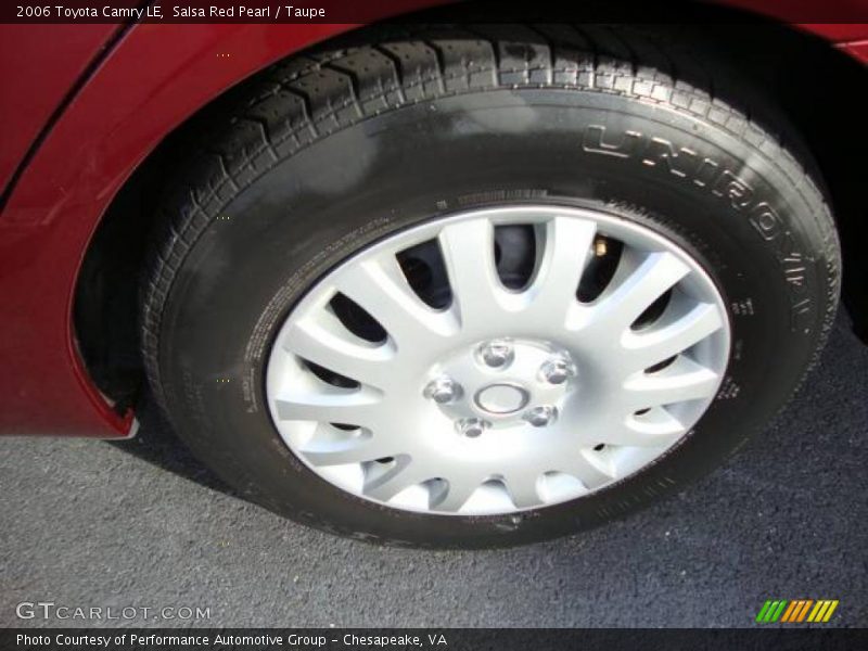 Salsa Red Pearl / Taupe 2006 Toyota Camry LE