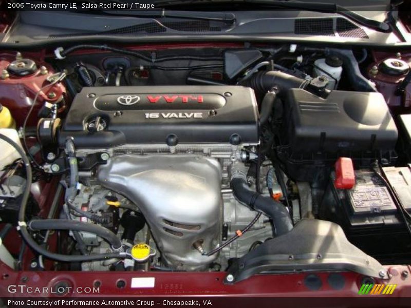 Salsa Red Pearl / Taupe 2006 Toyota Camry LE