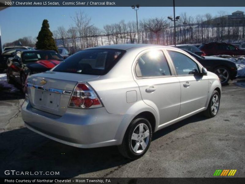 Cosmic Silver / Charcoal Black 2007 Chevrolet Aveo LS Sedan