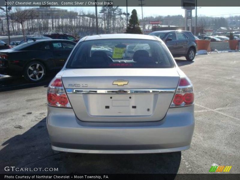 Cosmic Silver / Charcoal Black 2007 Chevrolet Aveo LS Sedan