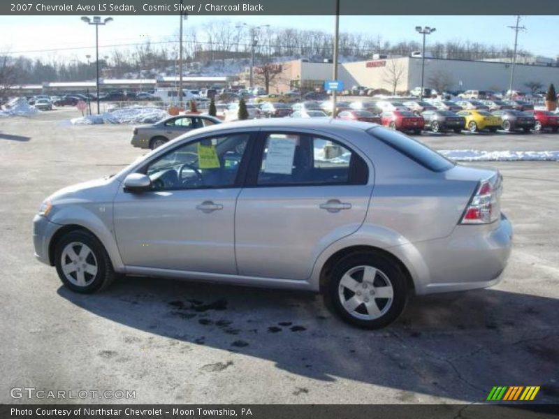 Cosmic Silver / Charcoal Black 2007 Chevrolet Aveo LS Sedan