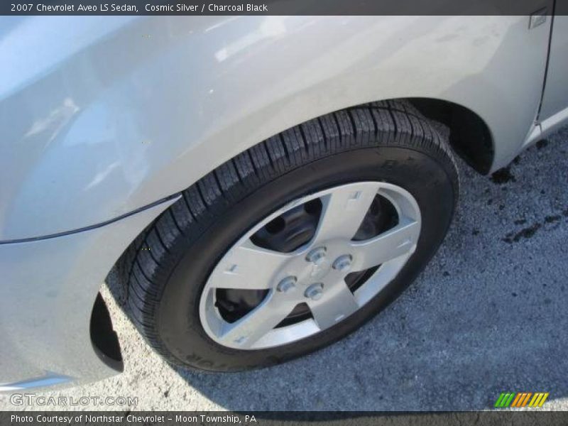 Cosmic Silver / Charcoal Black 2007 Chevrolet Aveo LS Sedan