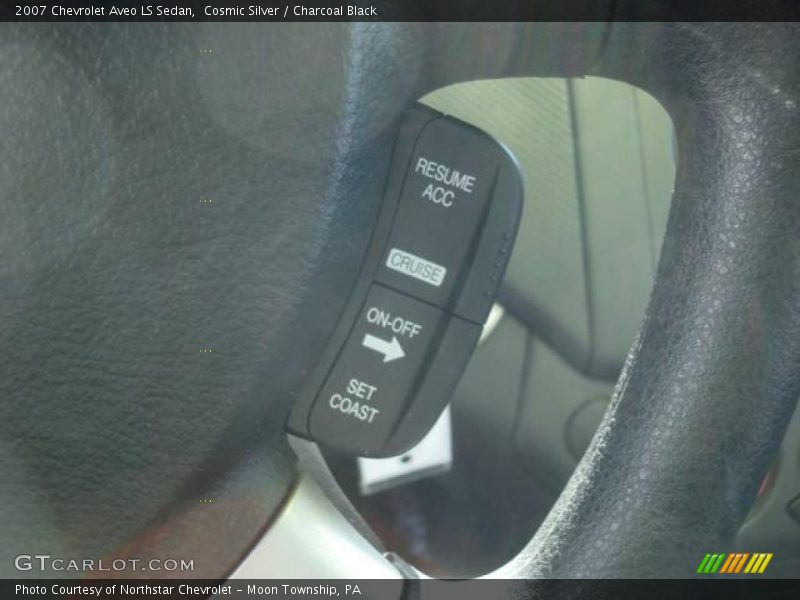 Cosmic Silver / Charcoal Black 2007 Chevrolet Aveo LS Sedan