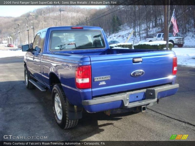 Sonic Blue Metallic / Medium Dark Flint 2006 Ford Ranger Sport SuperCab 4x4