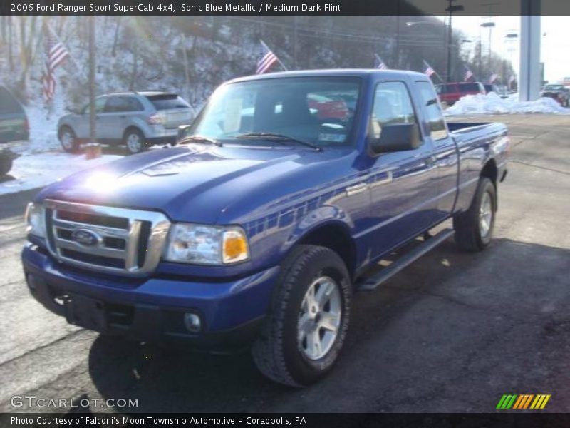Sonic Blue Metallic / Medium Dark Flint 2006 Ford Ranger Sport SuperCab 4x4