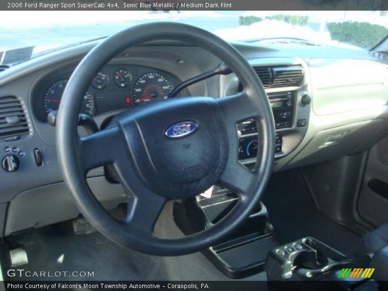 Sonic Blue Metallic / Medium Dark Flint 2006 Ford Ranger Sport SuperCab 4x4