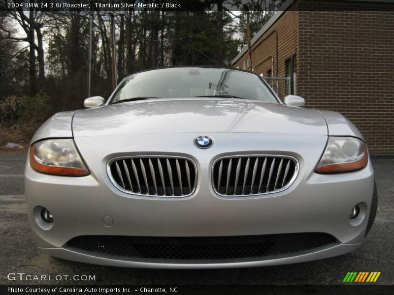 Titanium Silver Metallic / Black 2004 BMW Z4 3.0i Roadster