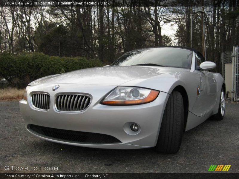 Titanium Silver Metallic / Black 2004 BMW Z4 3.0i Roadster
