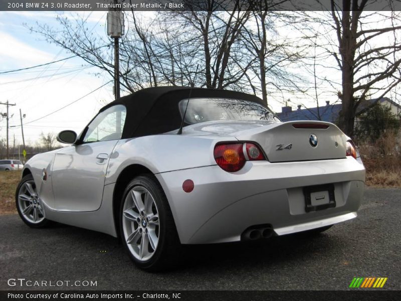 Titanium Silver Metallic / Black 2004 BMW Z4 3.0i Roadster
