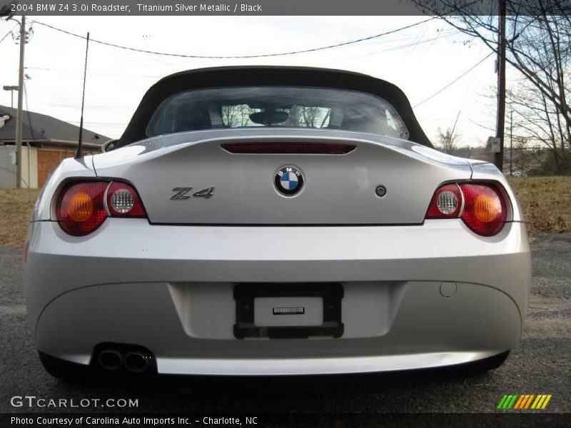 Titanium Silver Metallic / Black 2004 BMW Z4 3.0i Roadster