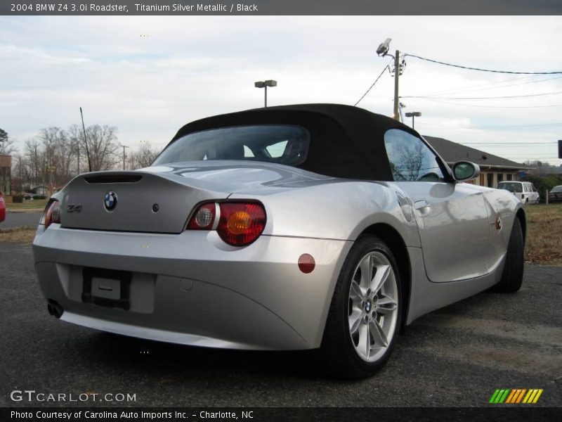 Titanium Silver Metallic / Black 2004 BMW Z4 3.0i Roadster