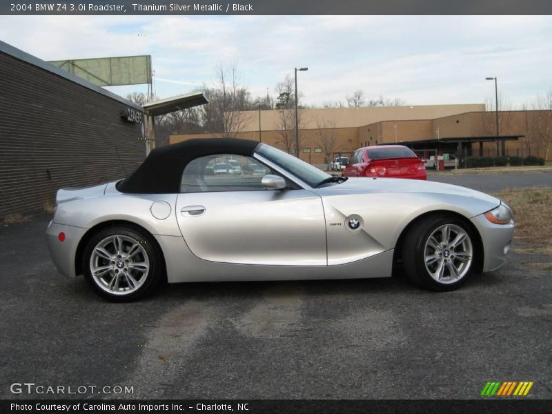 Titanium Silver Metallic / Black 2004 BMW Z4 3.0i Roadster