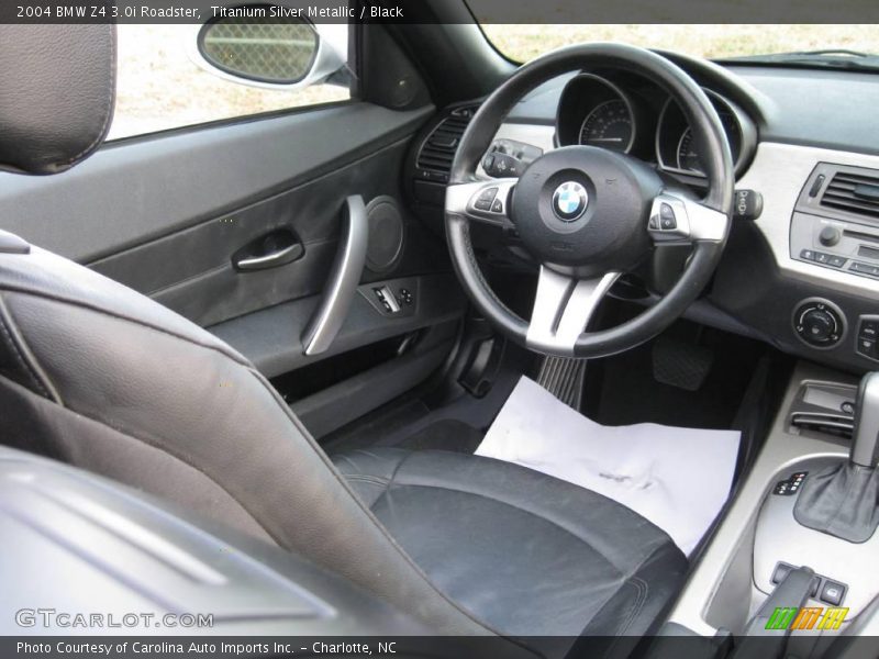 Titanium Silver Metallic / Black 2004 BMW Z4 3.0i Roadster